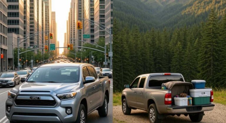 Pickup Truck Advantages for City Driving and Camping